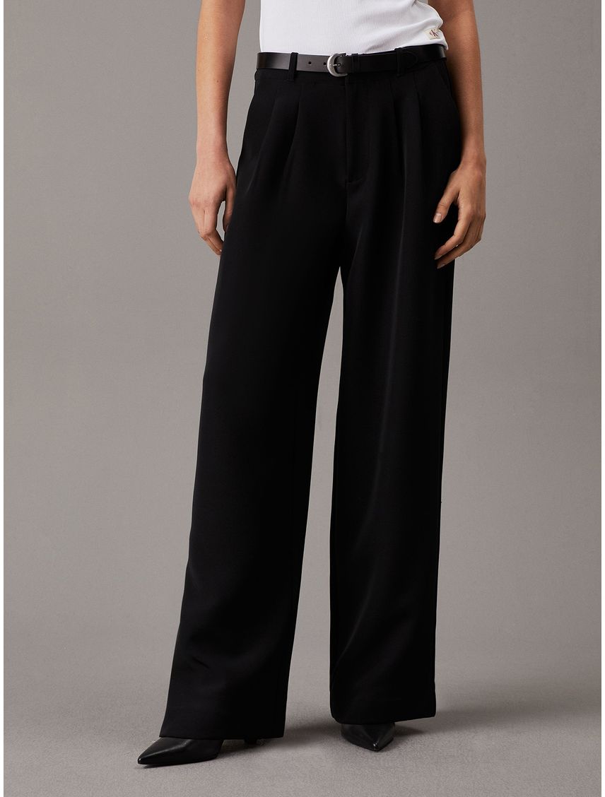 Pantalón Stretch Crepe Straight