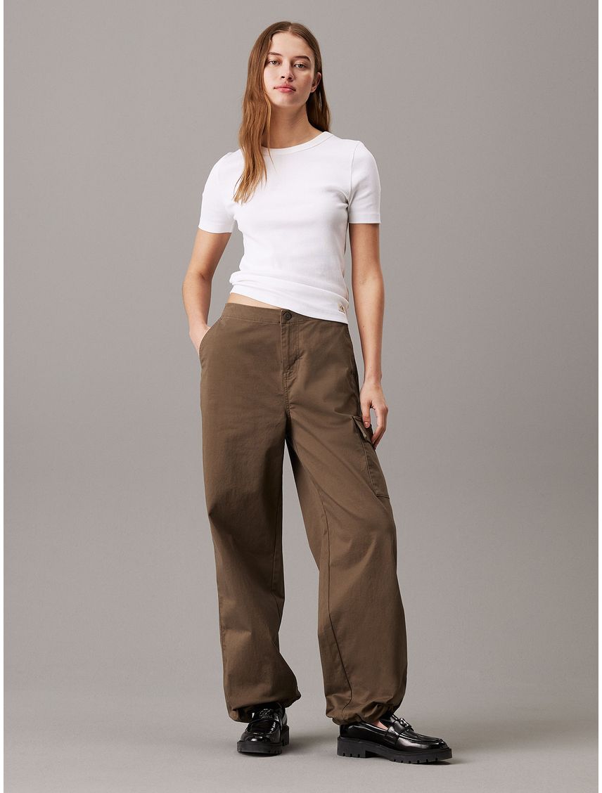 Pantalón Cargo Brushed Cotton