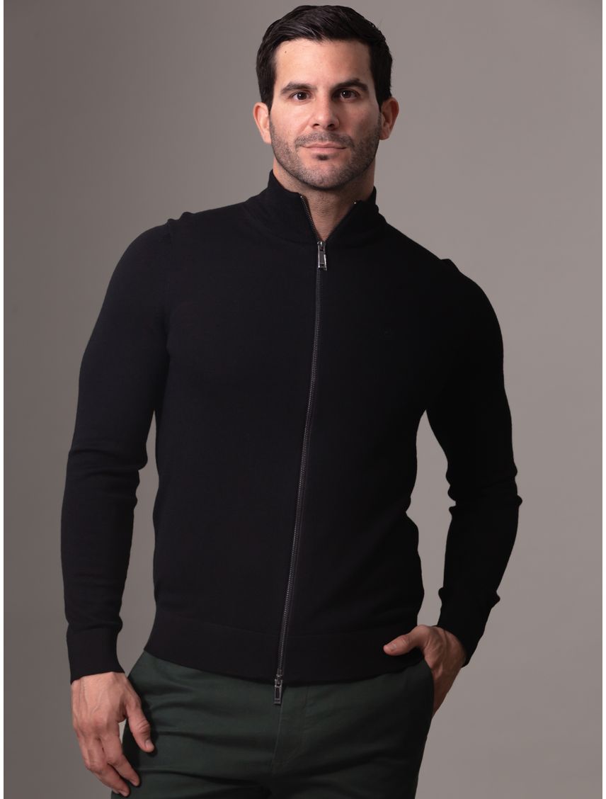 Sweater con Cierre Merino