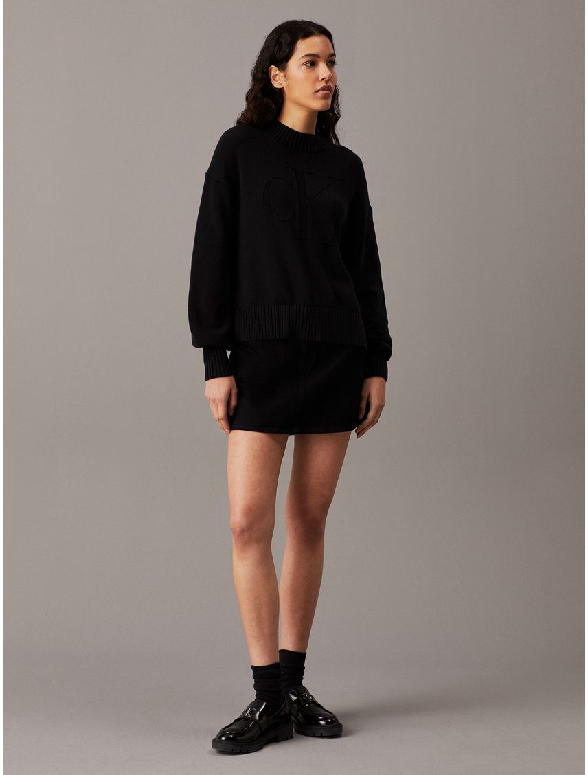 Sweater Ck Intarsia Loose