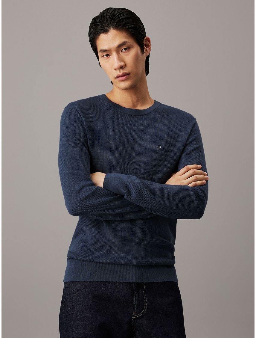 Sweater Micro Pique Structure Sweater