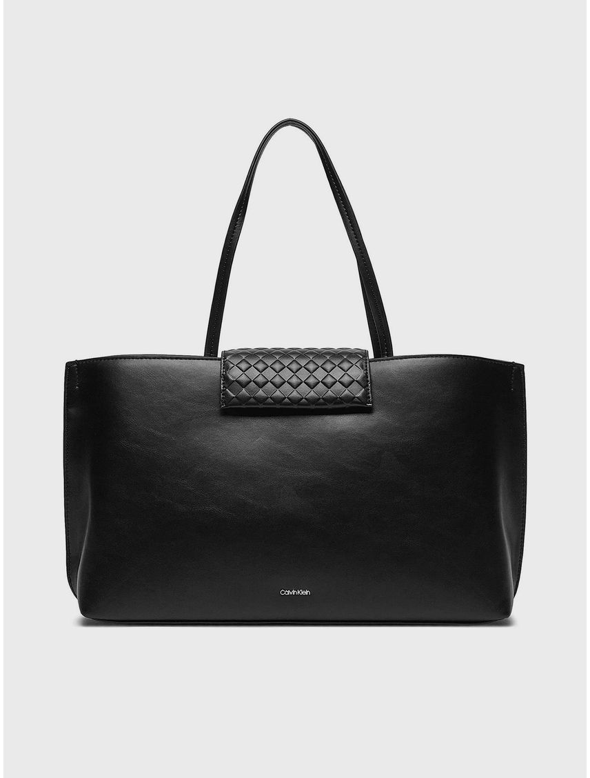 Mini cartera tote con diseño acolchado