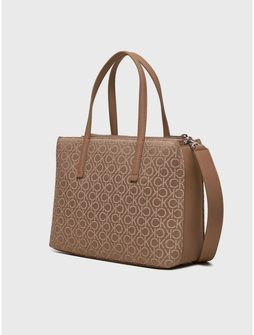 Cartera Tote Ck Must Jacquard - TALLA:OS