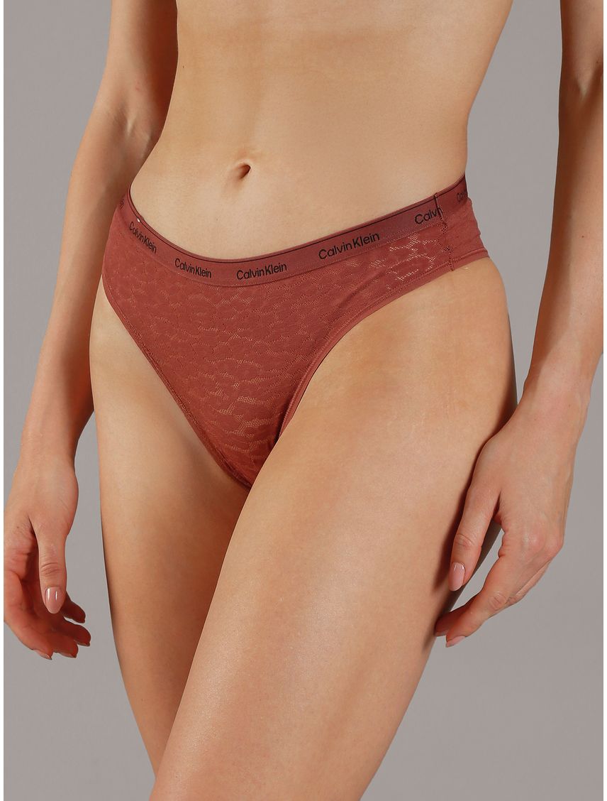 Calzón Brazilian Modern Logo Lace