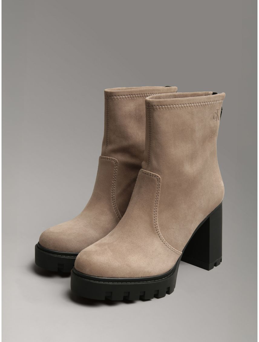 Botas Heel Platform Zip