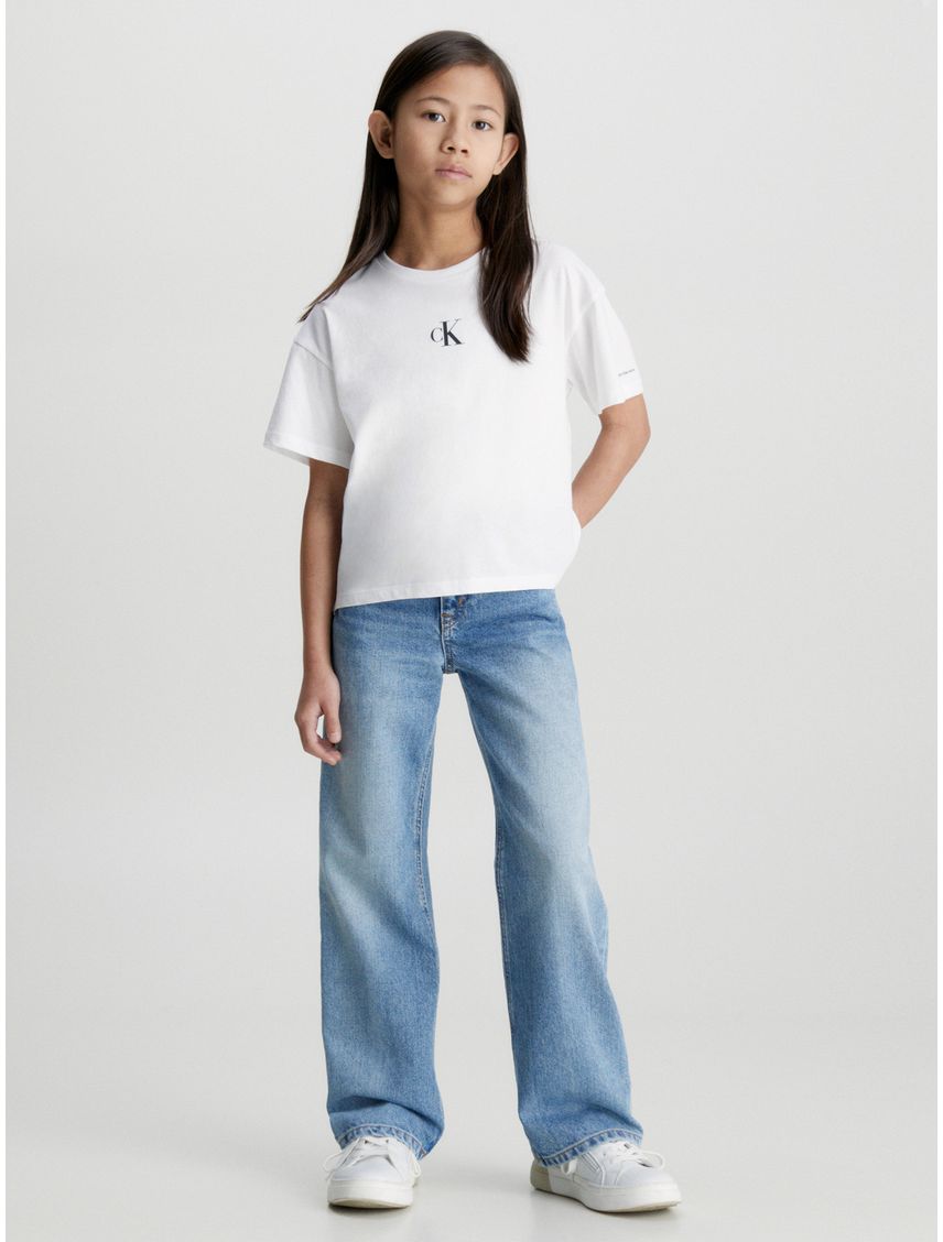 Polera Niña Ck Logo Boxy