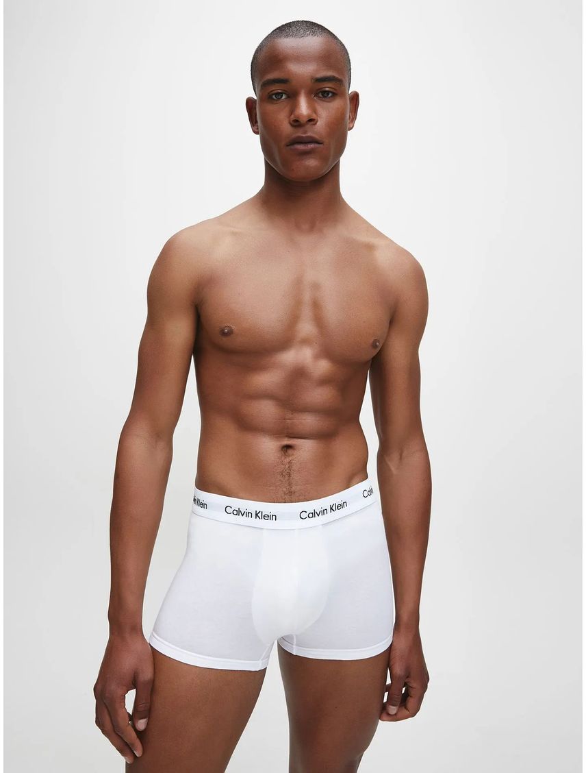 Pack 3 Bóxers Low Rise Trunk Cotton Stretch