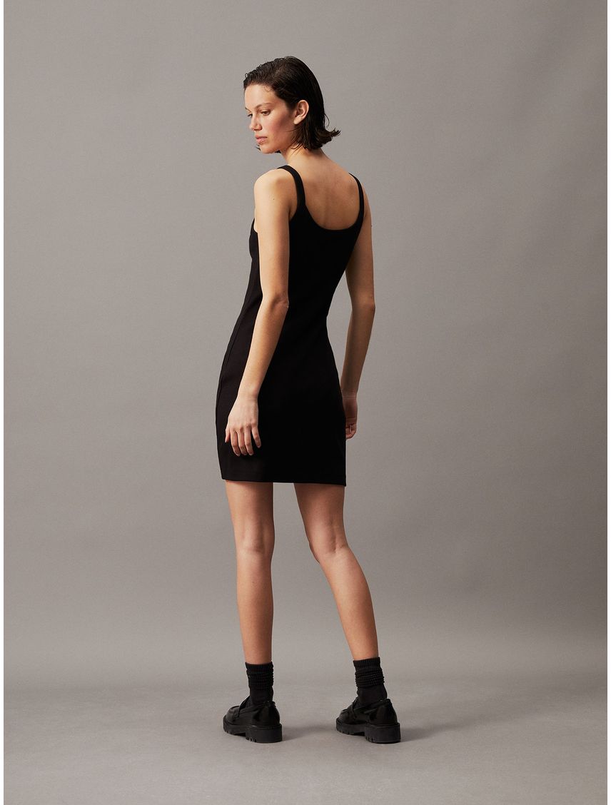 Vestido Woven Label Rib