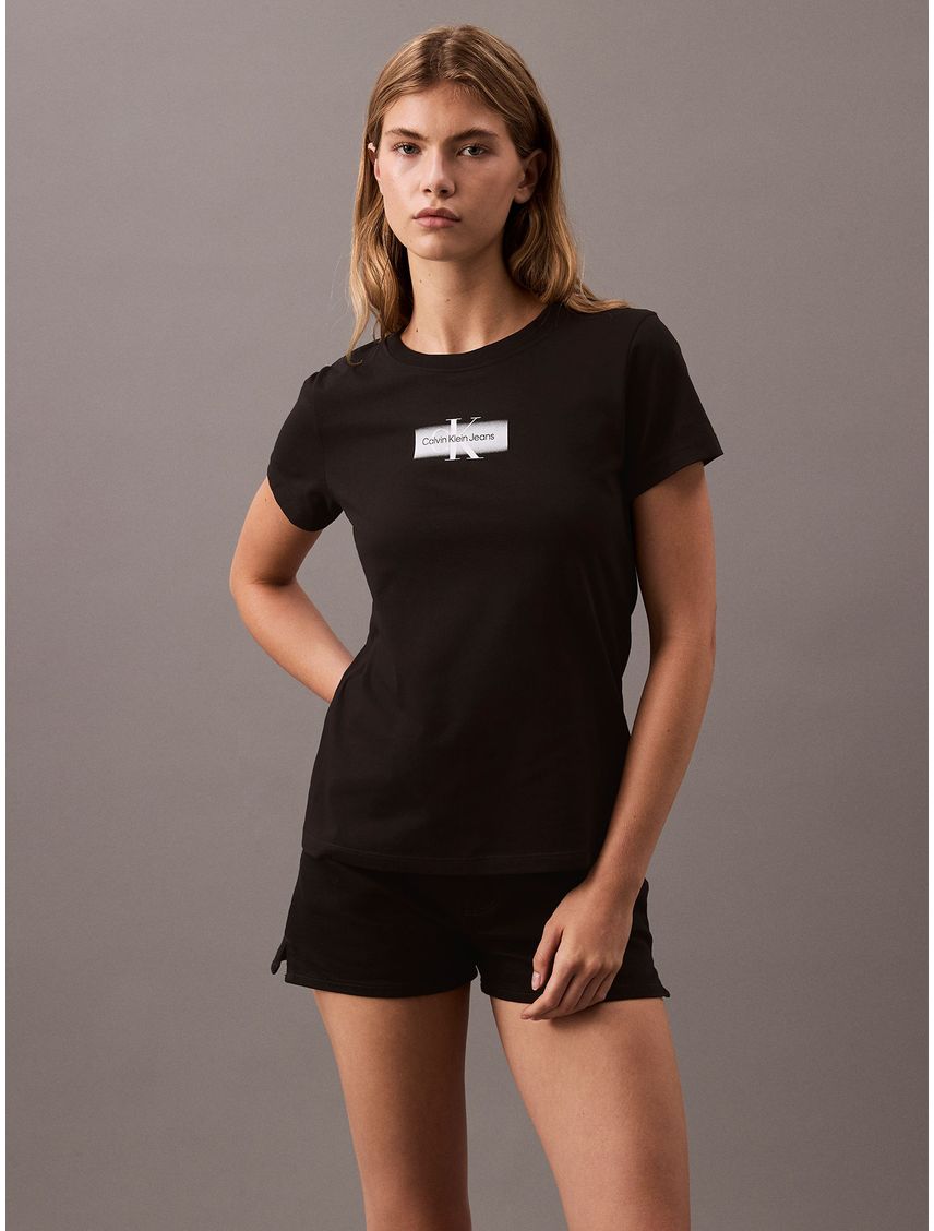 Polera Faded Monologo Slim