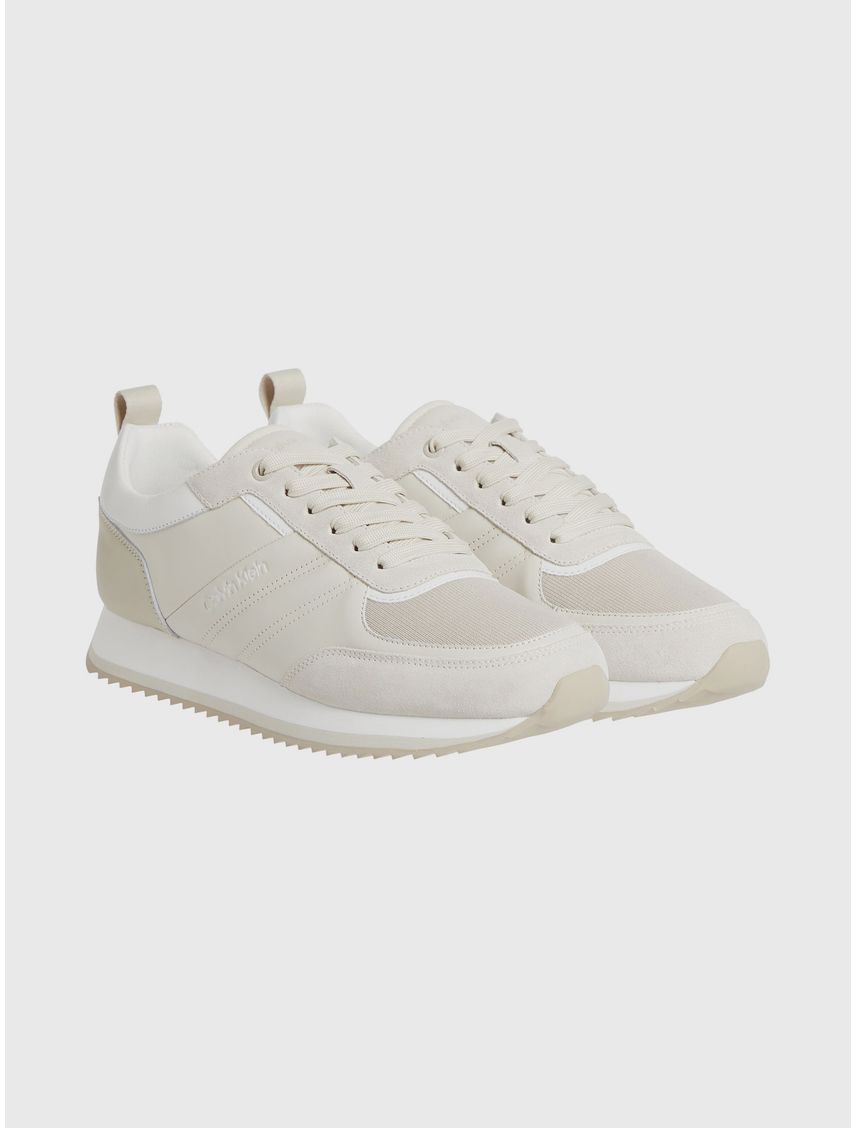 Zapatillas de Cuero Low Top Lace Up Mix