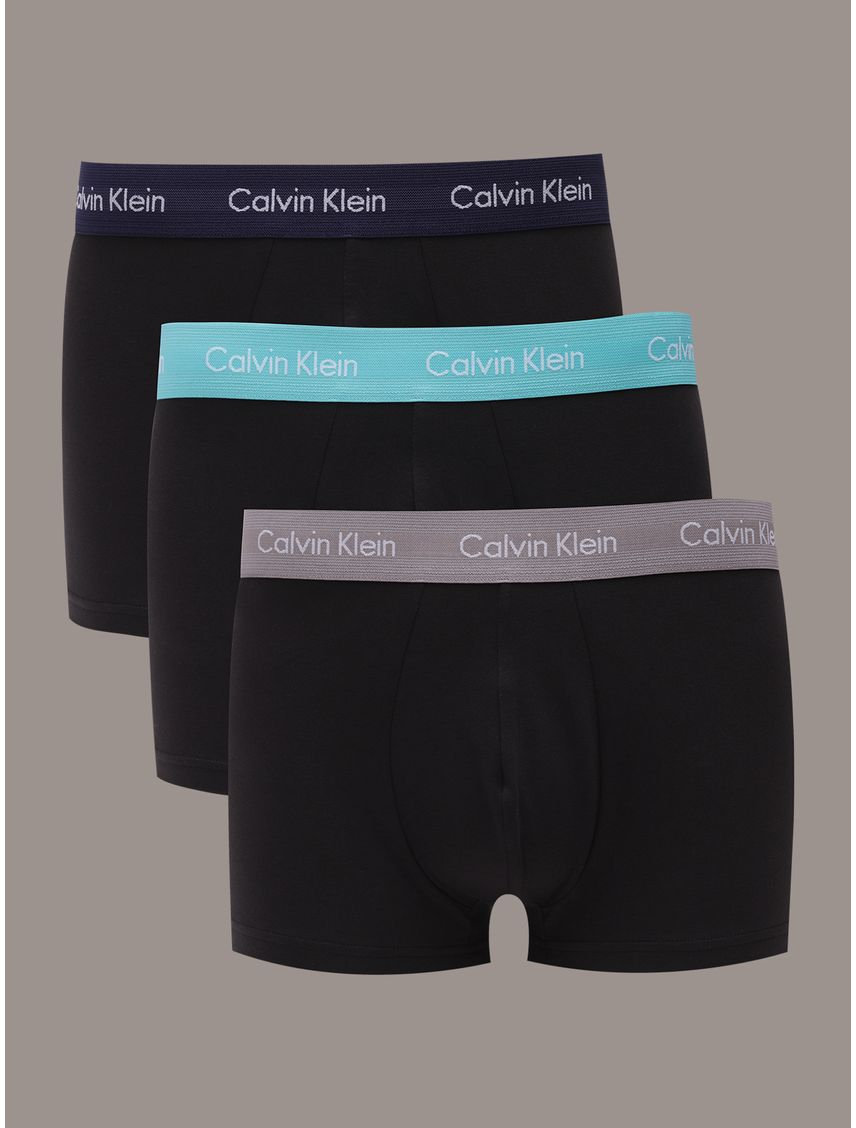 Pack 3 Bóxers Low Rise Trunk Cotton Stretch