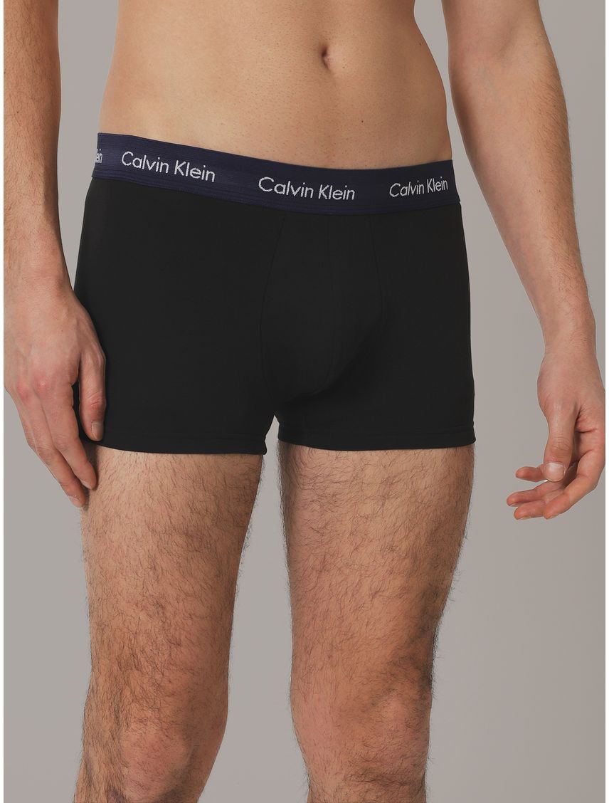 Pack 3 Bóxers Low Rise Trunk Cotton Stretch