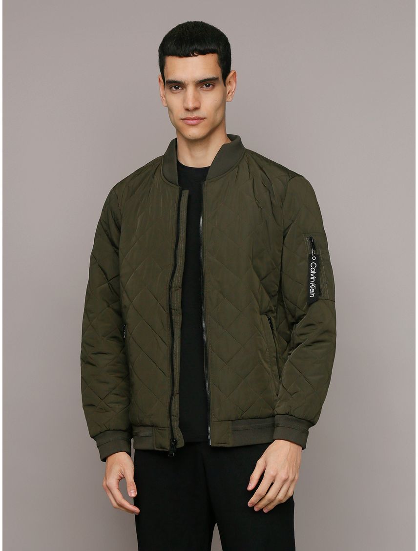 Chaqueta Quilted Con Cremallera