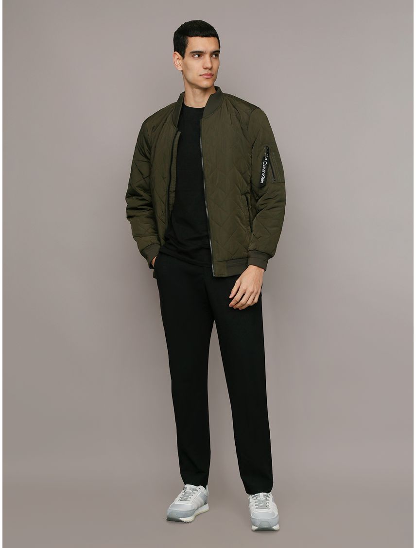 Chaqueta Quilted Con Cremallera