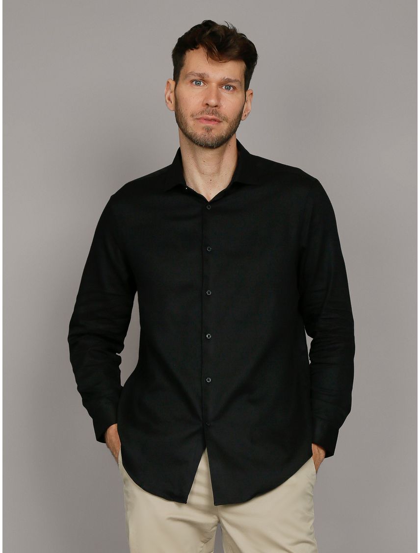 Camisa Slim Cotton Untucked