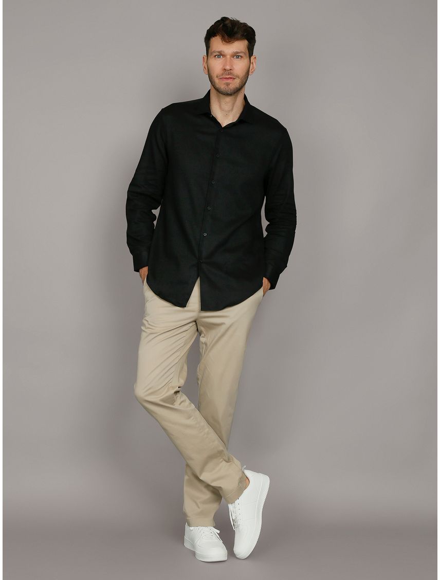 Camisa Slim Cotton Untucked