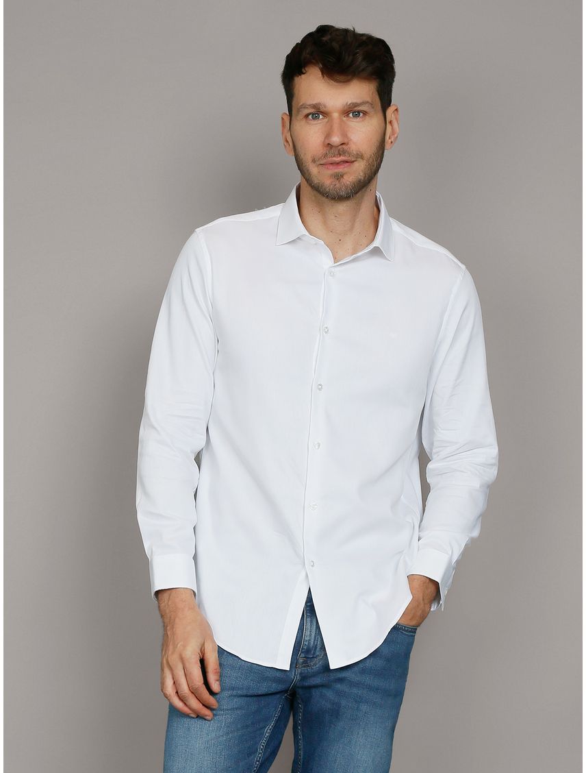 Camisa Slim Cotton Solid