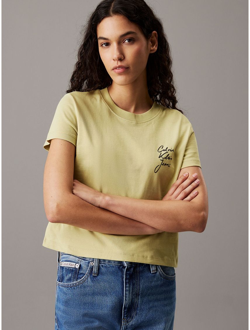 Polera slim con logo