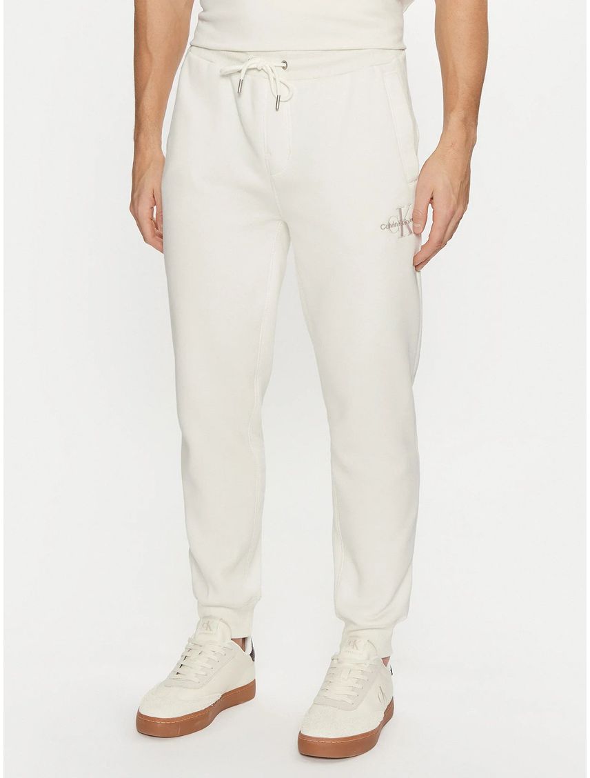 Pantalón de chándal de felpa con monograma