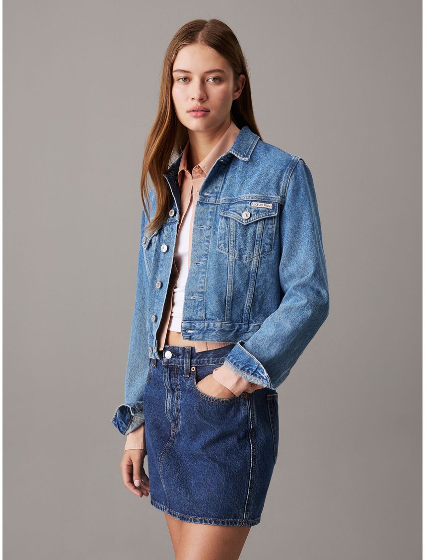 Chaqueta denim cropped 90s
