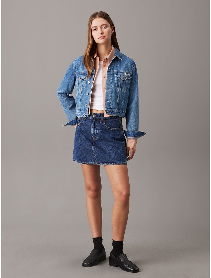 Chaqueta denim cropped 90s