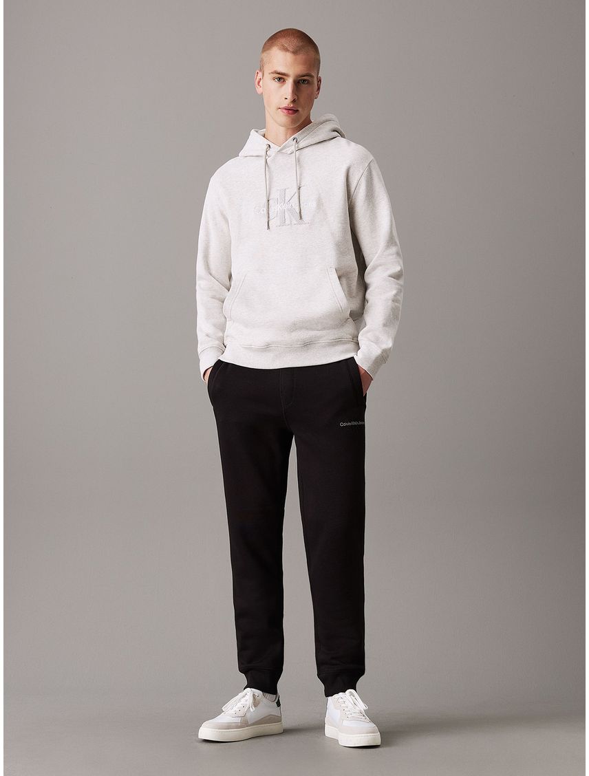 Pantalón de chándal de felpa con monograma