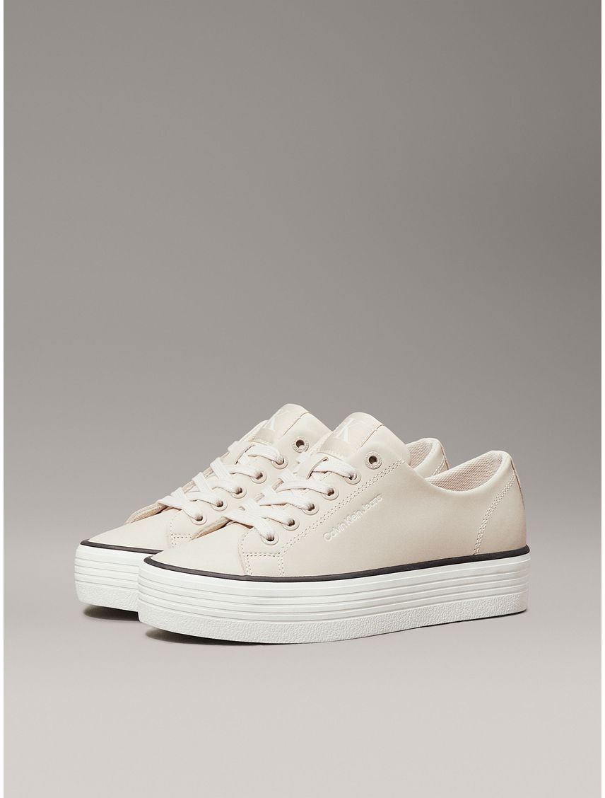 Zapatillas de plataforma de cuero