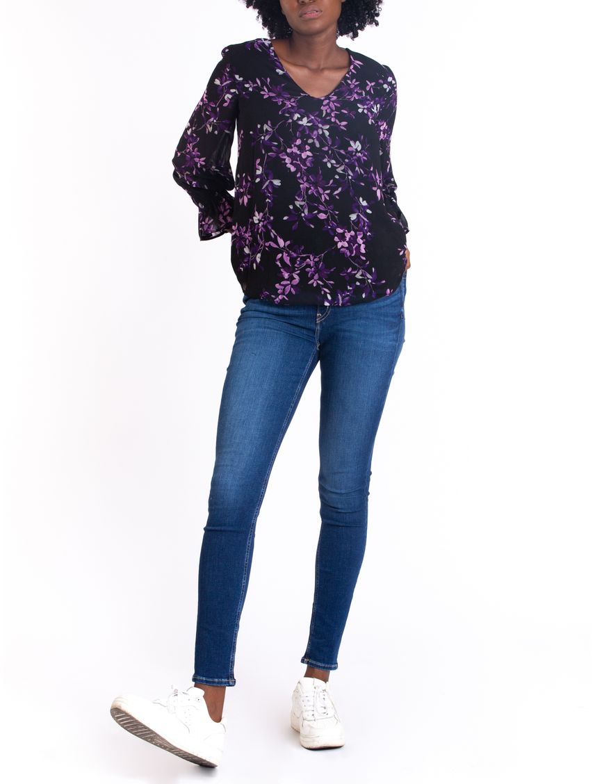Blusa Print V-Nk