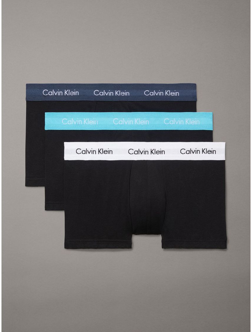 Pack 3 Bóxers Low Rise Trunk Cotton Stretch