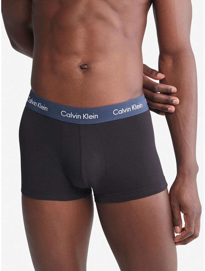 Pack 3 Bóxers Low Rise Trunk Cotton Stretch