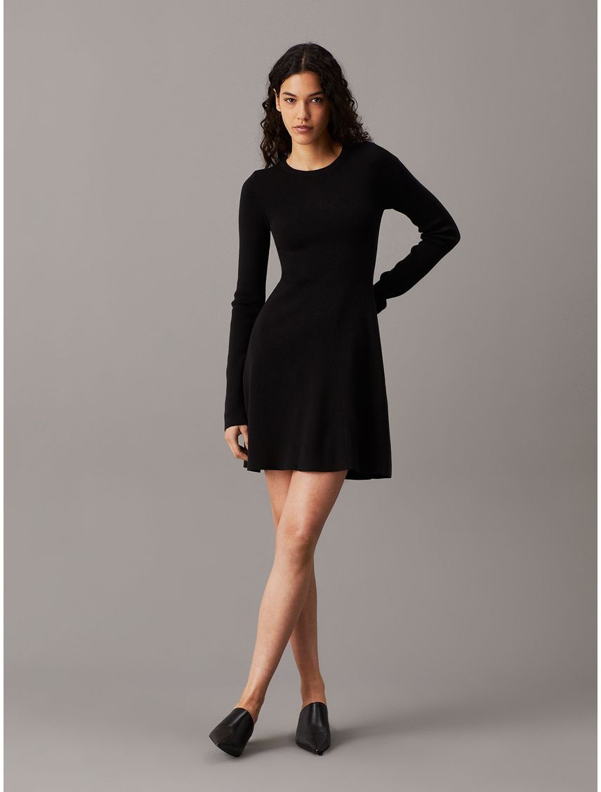 Vestido Ck Intarsia