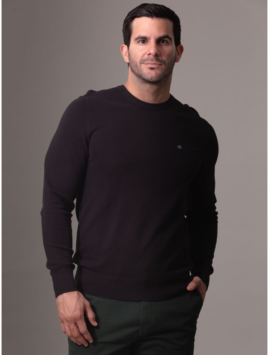 Sweater Micro Pique Structure Sweater