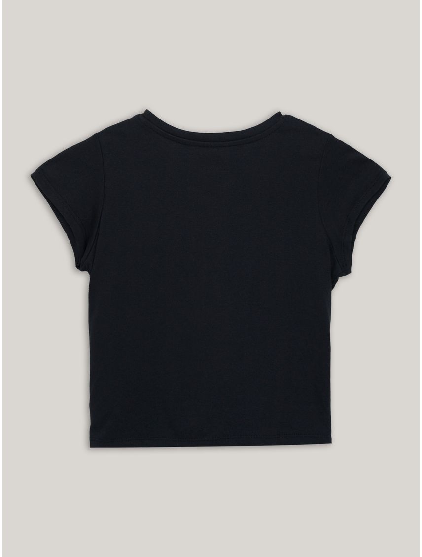 Polera Niña Split Monogram Sequin