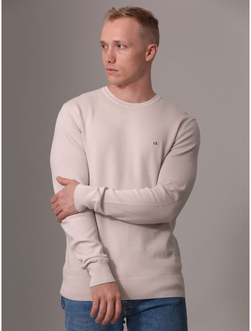 Sweater Micro Pique Structure Sweater