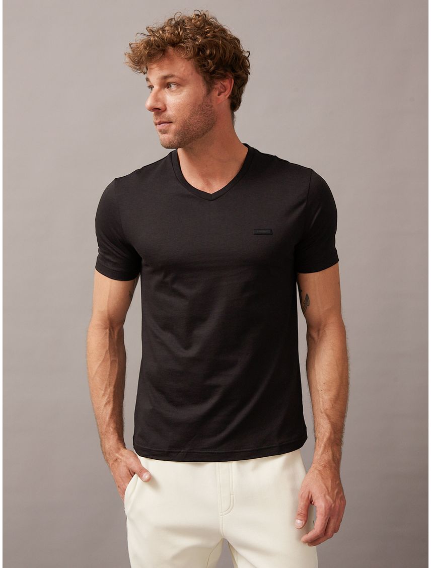 Polera Smooth Cotton V-Neck