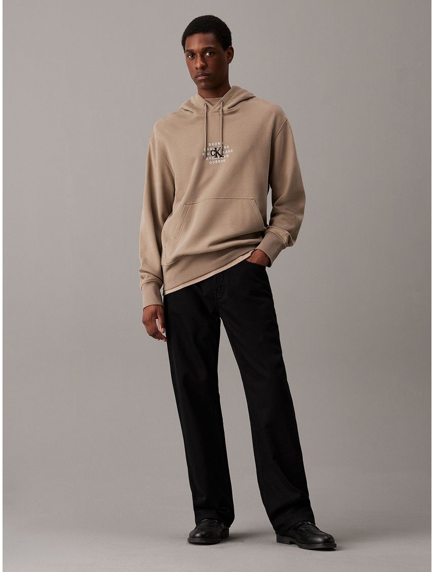 Polerón con Gorro Nyc Stamp Graphic