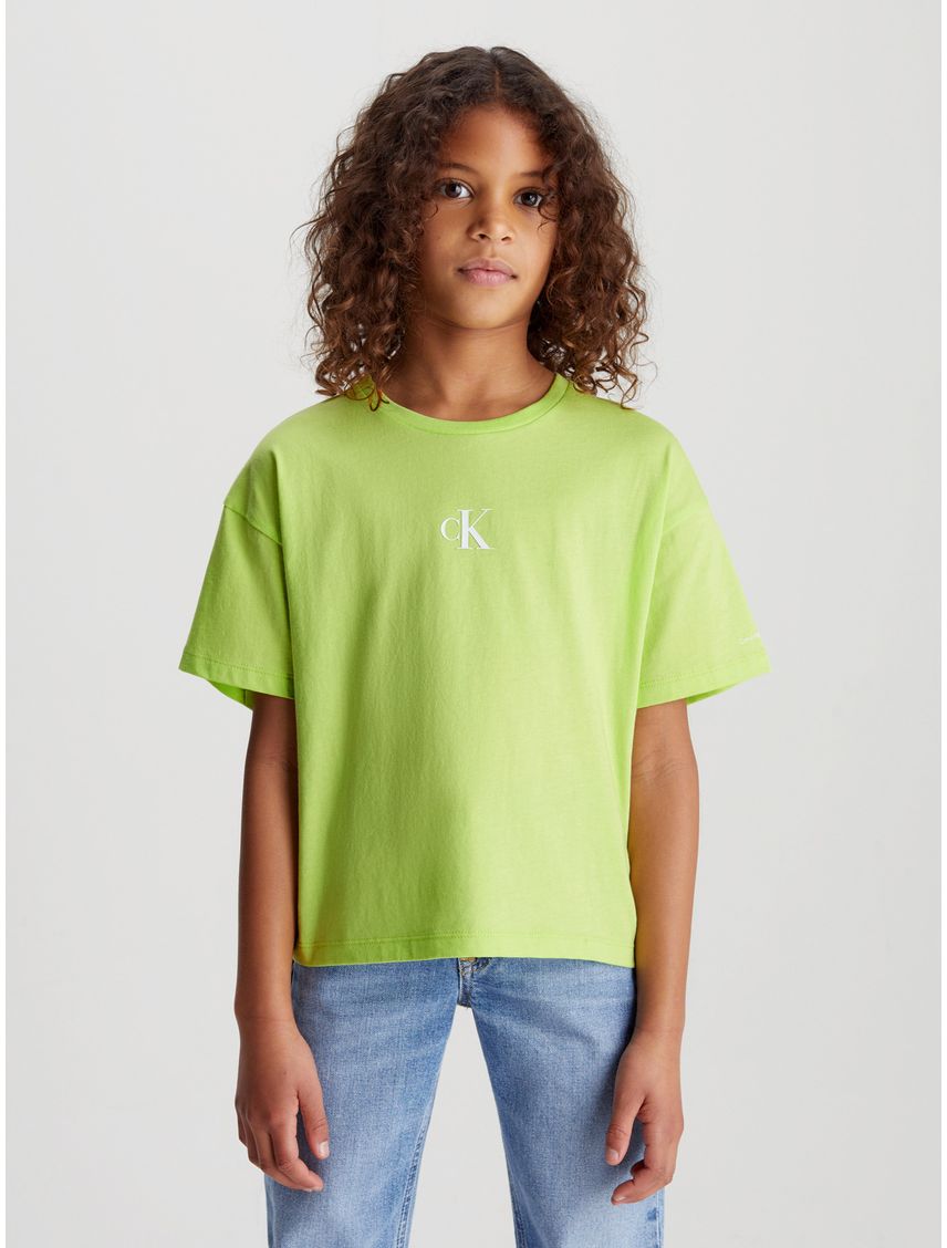 Polera Niña Ck Logo Boxy