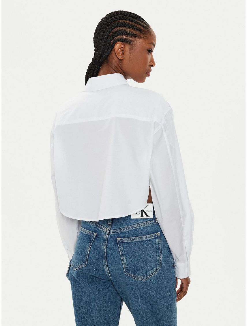 Camisa Woven Label Cropped