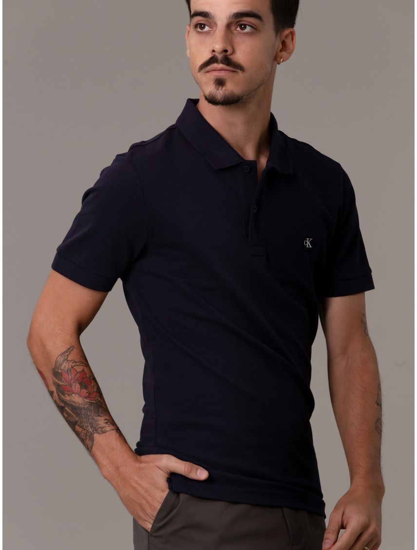 Polo CK Embro Badge Slim