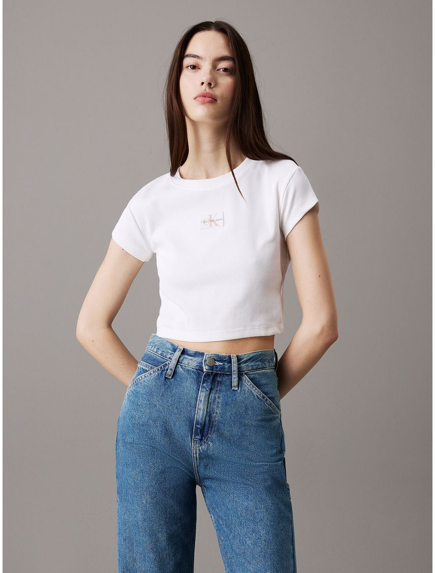 Polera Woven Label Rib Baby