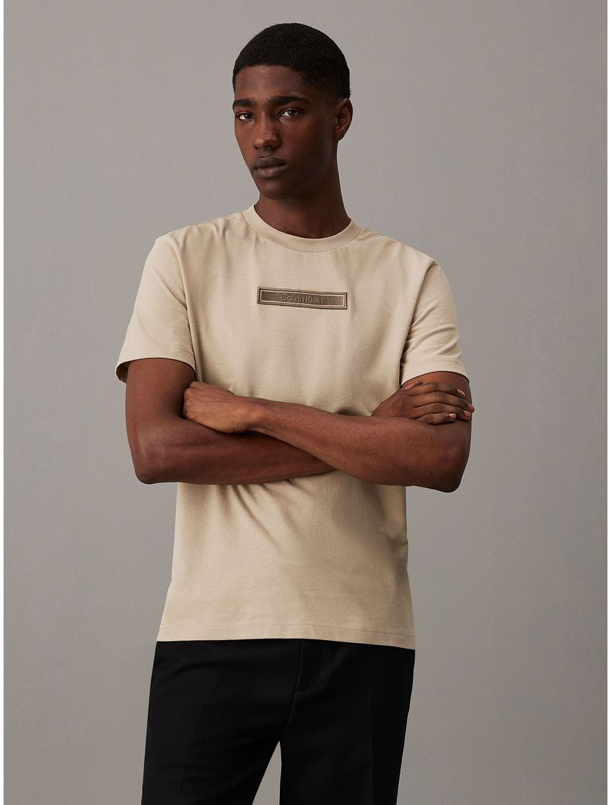Polera Embroidered Logo Peached