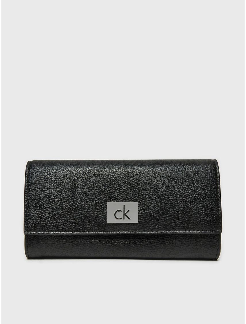 Billetera Ck Plaque Large