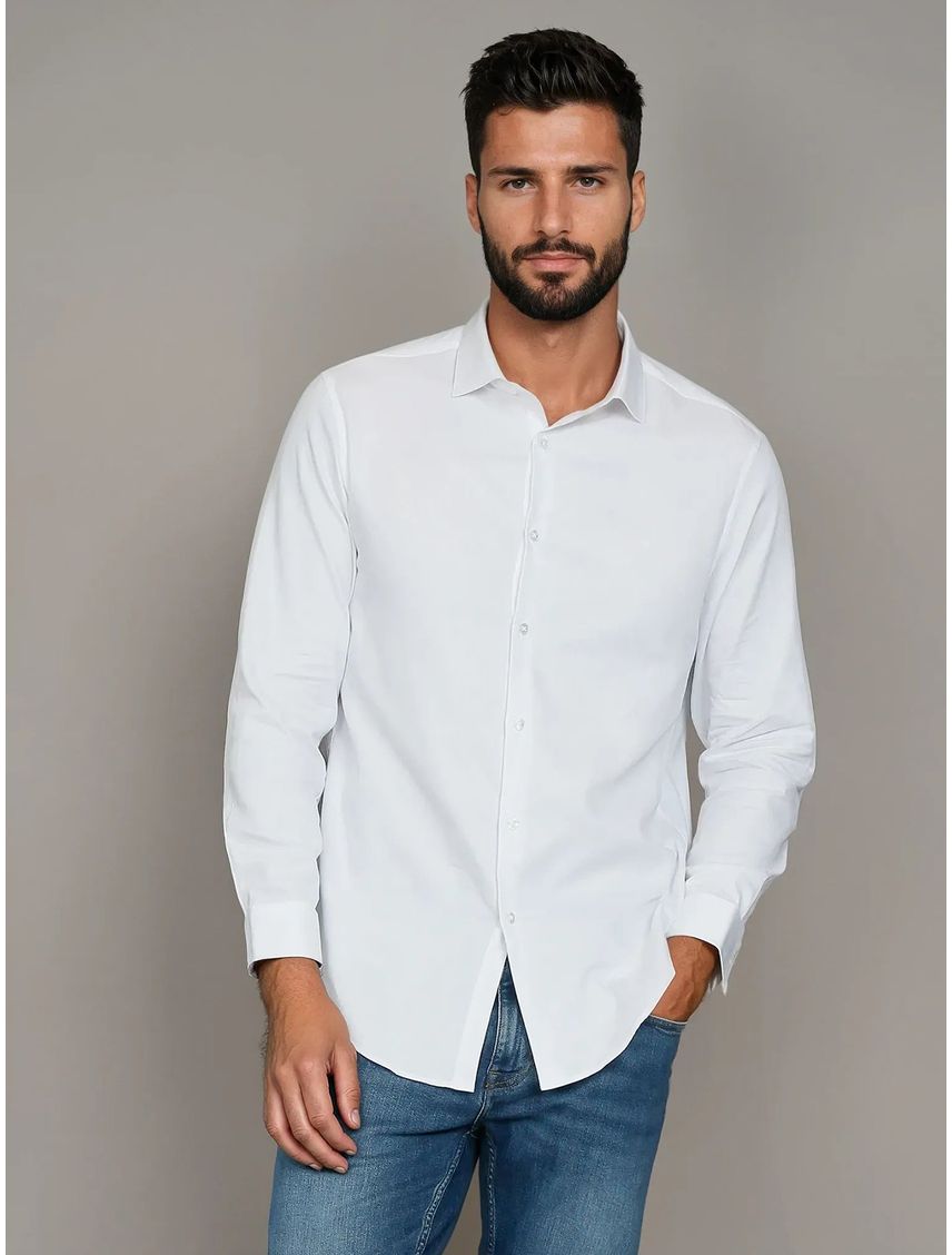 Camisa Slim Cotton Solid