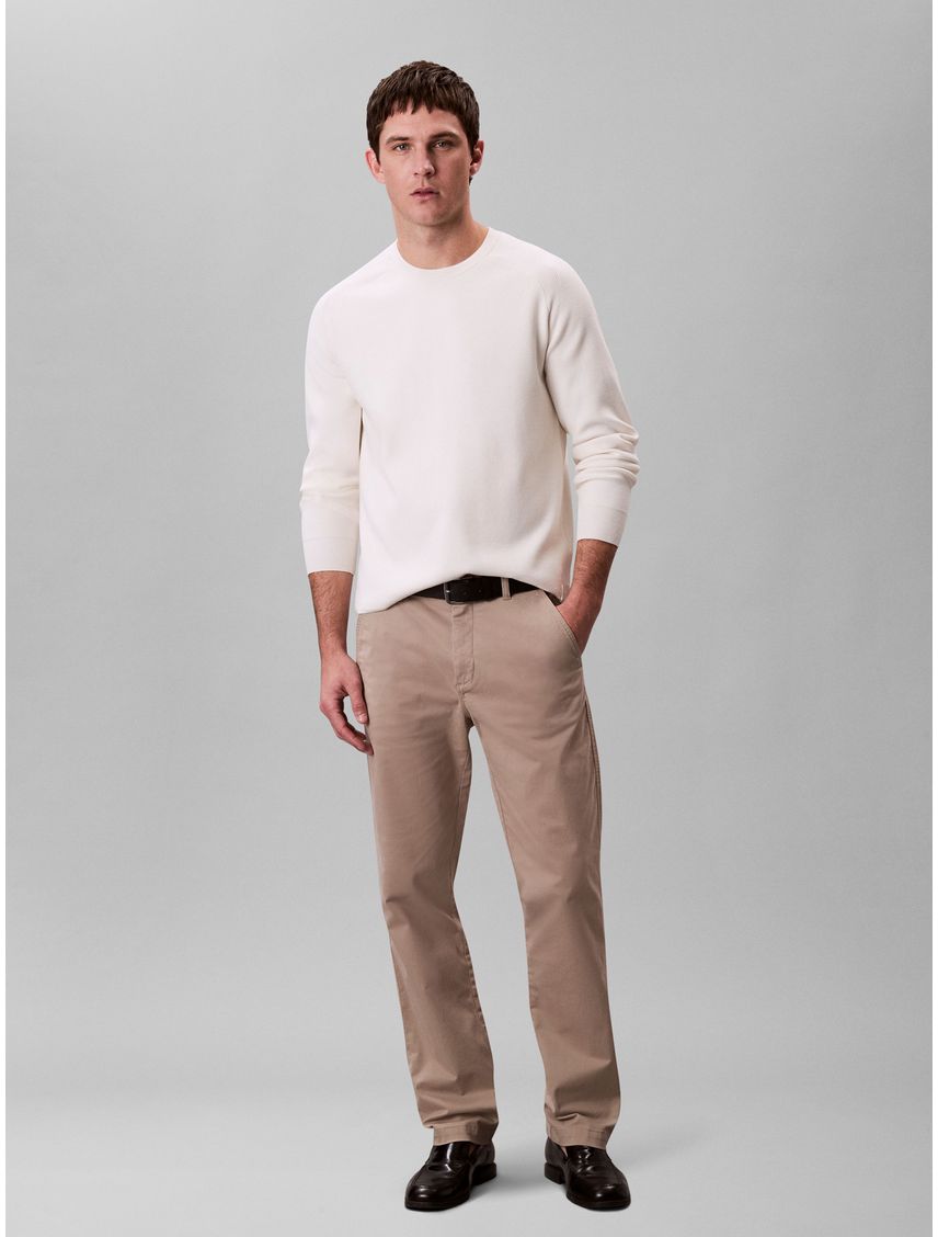 Pantalón Chino Slim de Algodón Signature