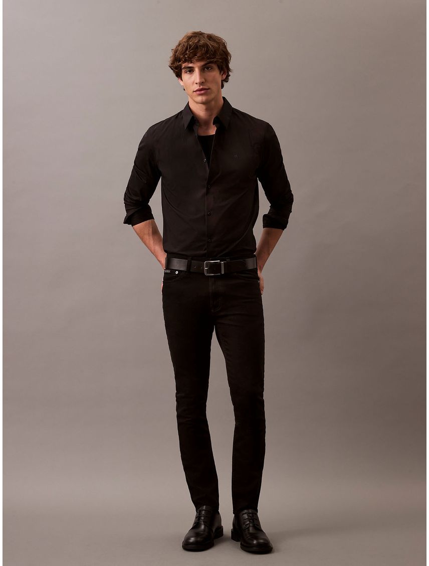 Camisa Slim Fit Elástica