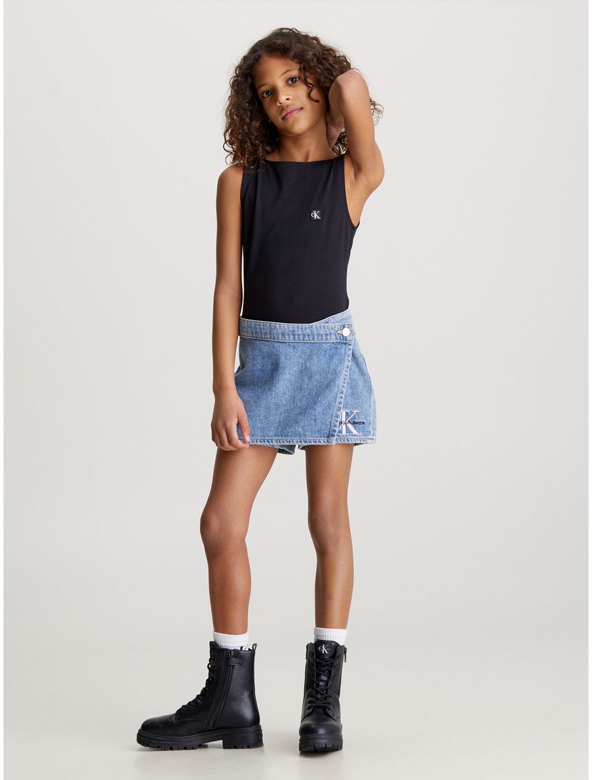 Falda Pantalón Niña Denim