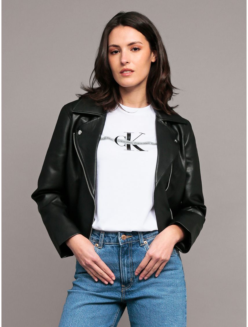 Chaqueta Pleather Moto
