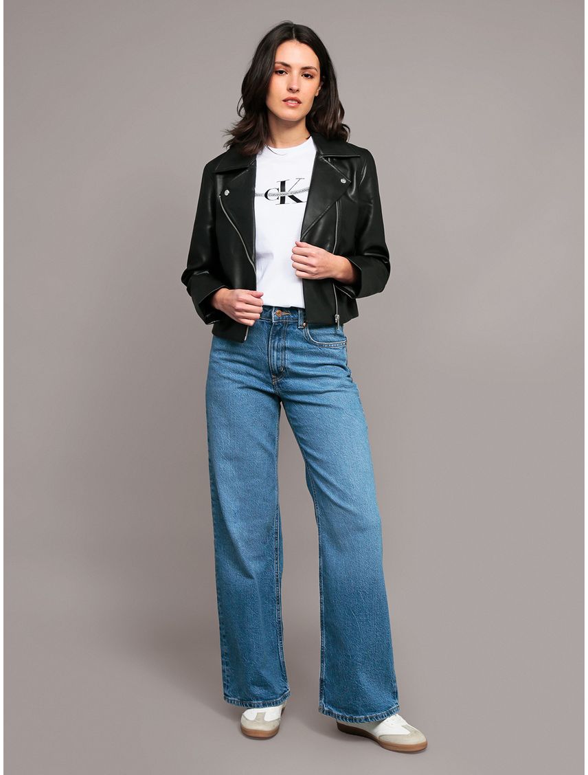 Chaqueta Pleather Moto