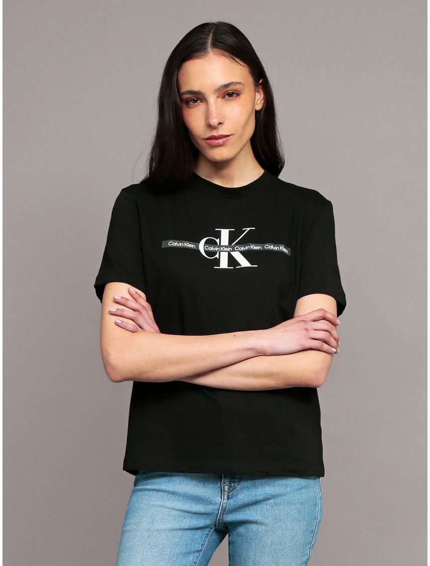 Polera Classic con Logo Tape