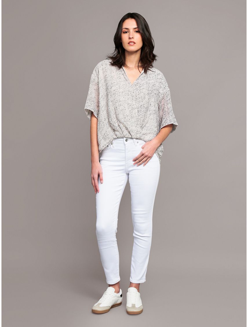 Blusa con Mangas De Kimono